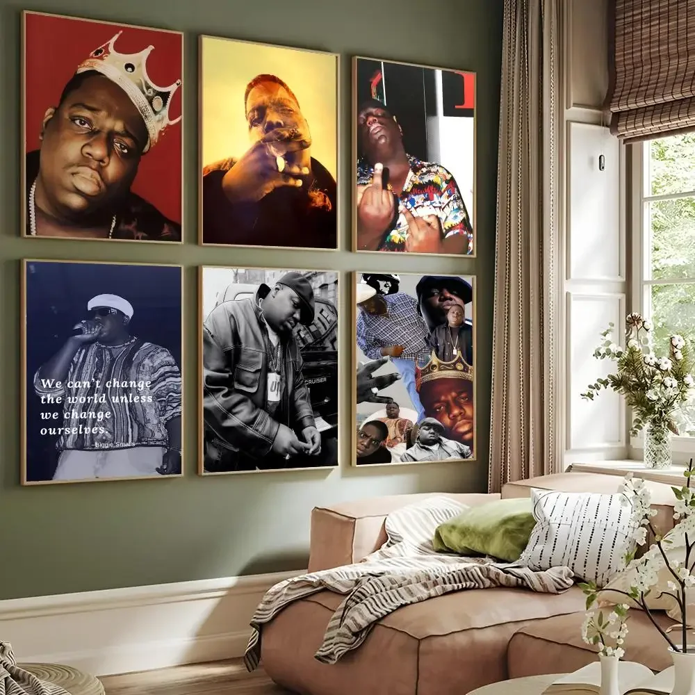 

Notorious BIG B-Biggie Smalls. Poster Paper Print Home Living Room Bedroom Entrance Bar Restaurant Cafe Art Painting Decoration