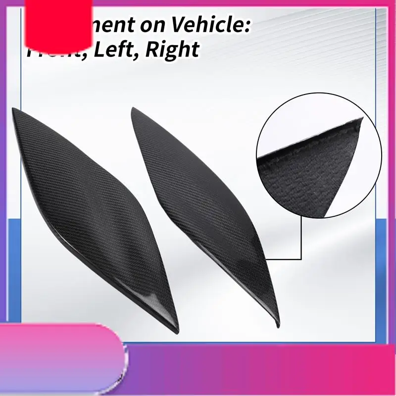 

Car Headlight Eyebrows Eyelids Carbon Fiber Stickers Trim Cover Headlight Lid For FIAT BRAVO 2007+-Y79A