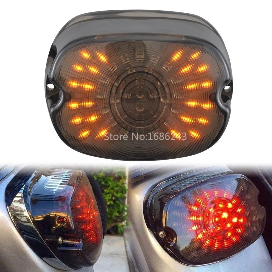 

Motorcycle Rear Brake Light LED Turn Signal Taillight For Harley Sportster 883 1200 Dyna Softail luces led para moto Accessories