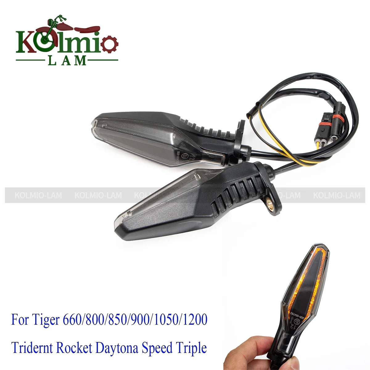 Fit for Tiger 800 1200 1050 900 800 660 Motorcycle LED Turn Signal Light Blinker Lamp Indicator Daytona 675 765 Street Triple