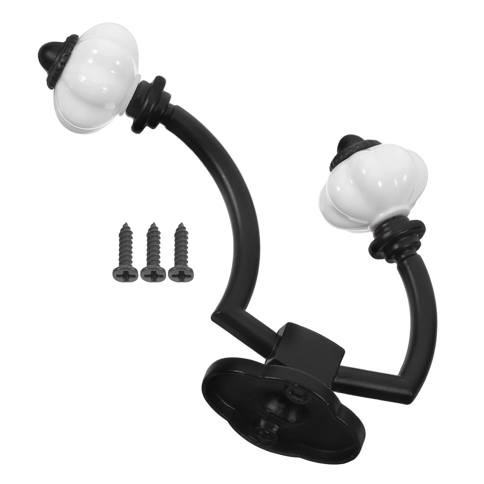 

Coat Hook Wall Mounted Zinc Alloy Double Head Rack Clothing Hat Vintage Decorative Hardware Screw Hooks Heavy Duty Bath