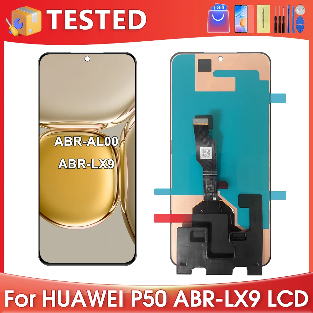 

6.5''For HUAWEI P50 For ABR-AL00 ABR-LX9 LCD Display Touch Screen Digitizer Assembly Replacement