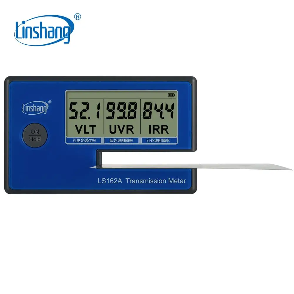 Linshang Handheld Window Film Transmission Meter with 1400nm IR Rejection UV Blocking Rate Visible Light Transmittance LS162A