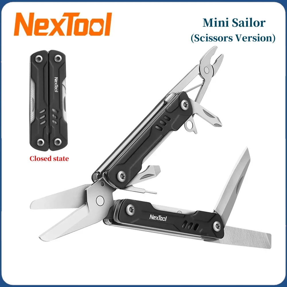 

NexTool Мини-матросские ножницы Версия 10-в-1 Многофункциональные плоскогубцы Отвертка Мини-оборудование EDC для улицы