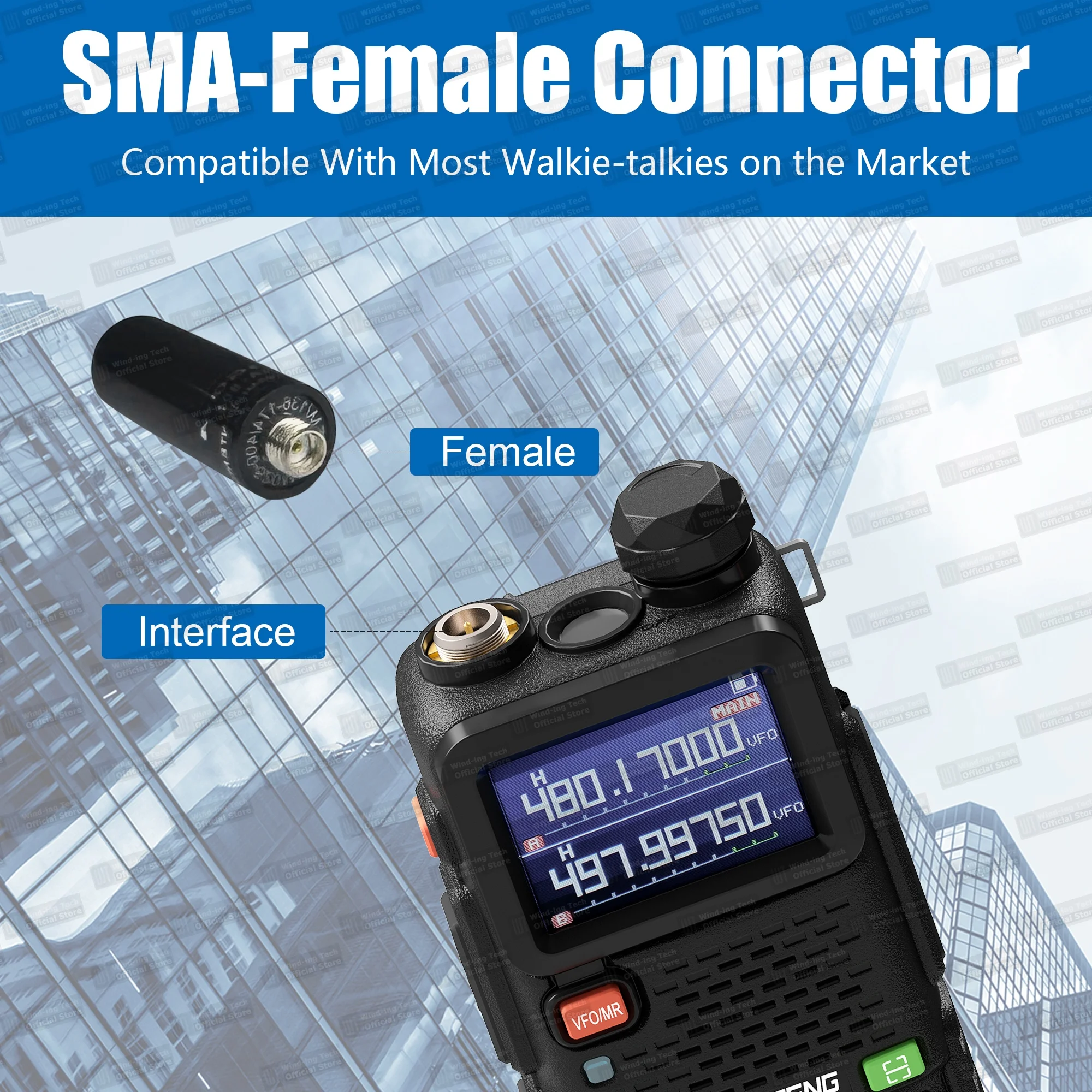 1/2/4/10 шт. NA-805 антенна для рации VHF/UHF UV-5R мини-антенна SMA-гнездо для Iradio Quansheng Baofeng аксессуары для радио