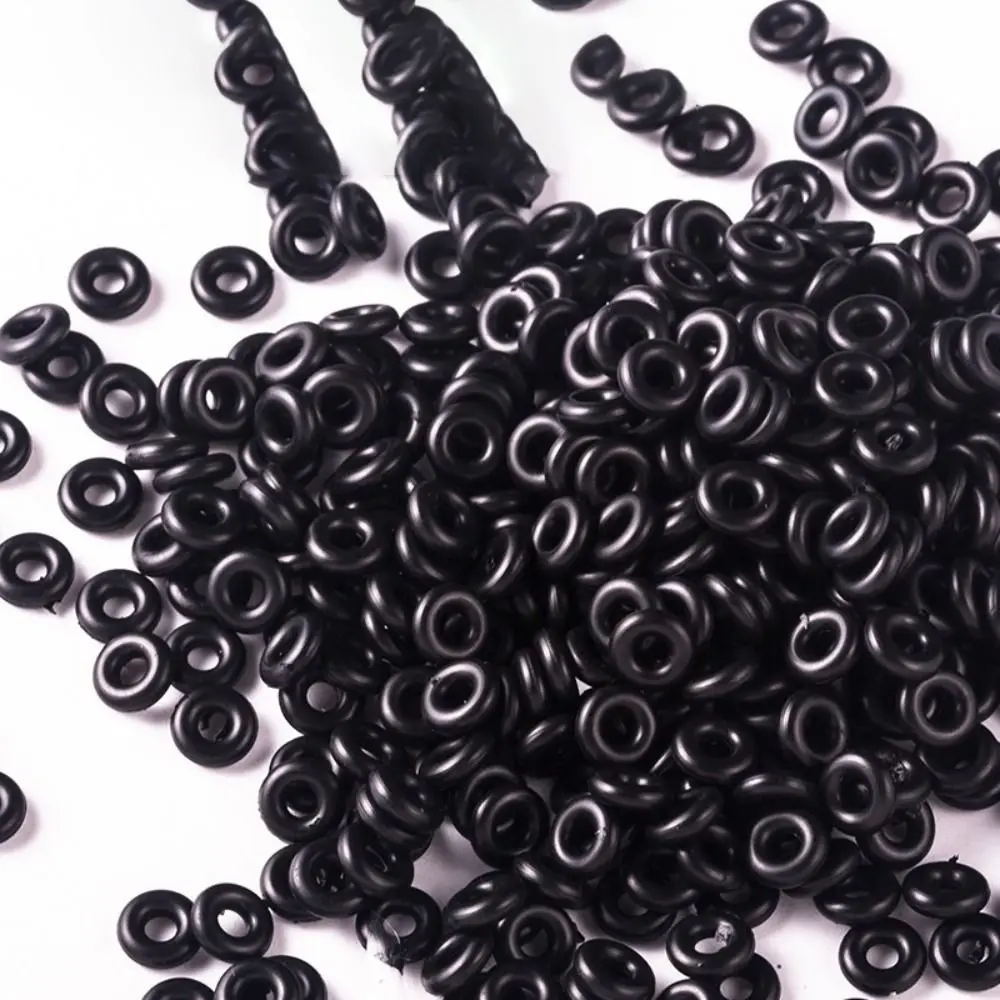 100/400pcs stable Metric Kit O-Rings Plumbing Fish Bite Black Rubber Worms Wacky Rig Indicator Seal Gasket Fishing Tool