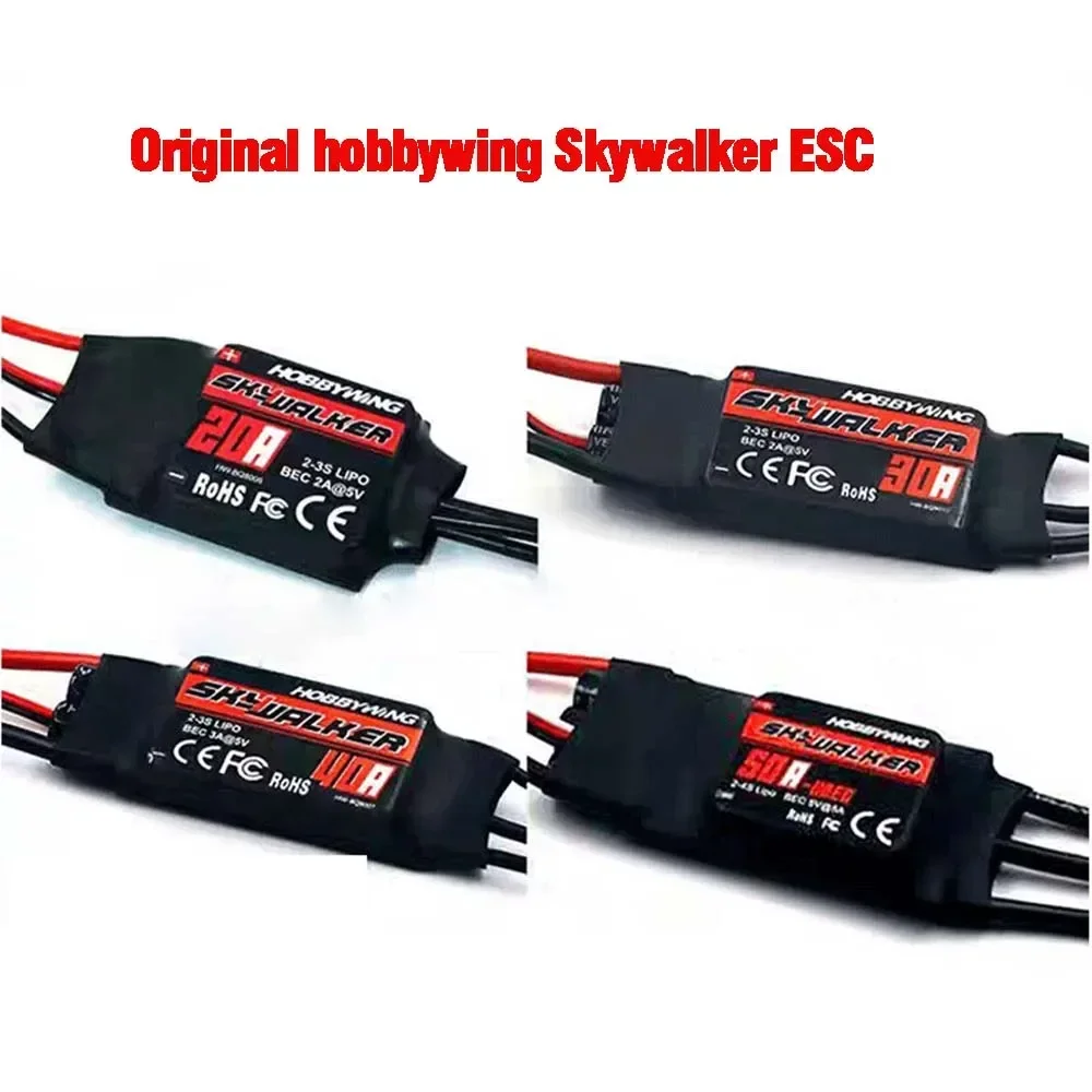 

Hobbywing Skywalker 15A 20A 30A 40A 50A 60A 80A ESC Speed Controller With UBEC For RC Airplanes Helicopter