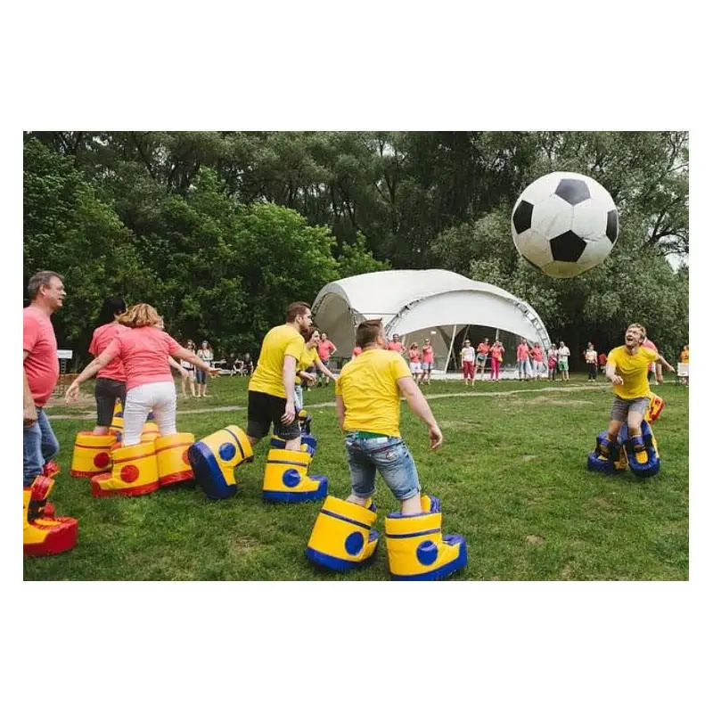 Inflatable sports games team building games soccer match inflatable shoes