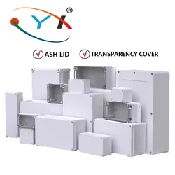 IP67 Plastic Gray/Transparent Cover Enclosure Waterproof Enclosure Electronic Project Outdoor Box Junction ABS Plastic Instrume