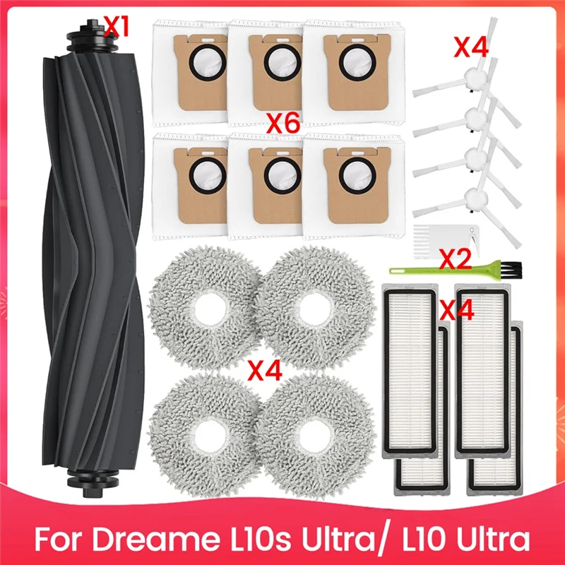 

SYW-для Dreame L10s Ultra/L10 Ultra, запасные части Основные боковые щетки Hepa-фильтры Швабра Тканевые мешки для пыли