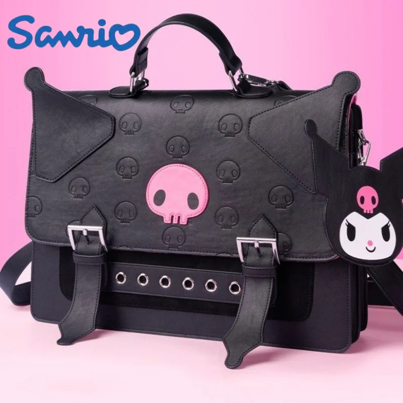 

Новый Большой Вместительный рюкзак Sanrio Kuromi с героями мультфильмов, рюкзак Hello Kitty Jk, рюкзак на одно плечо, сумочка, подарки