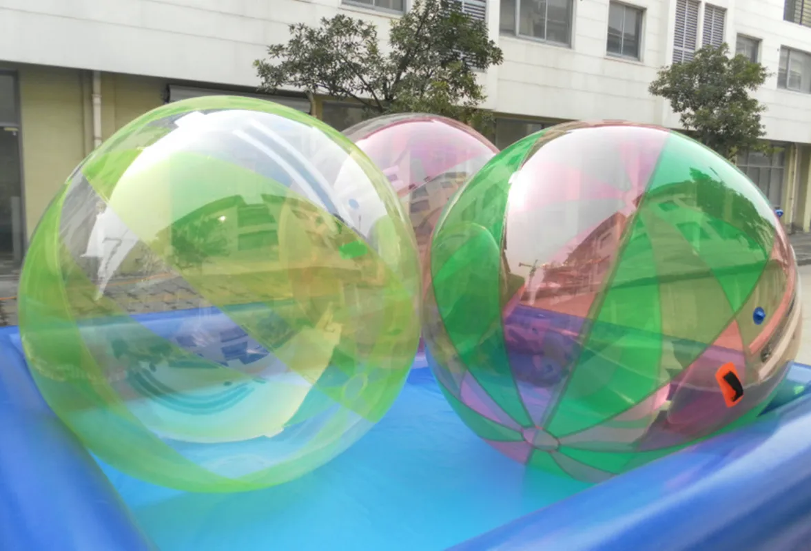 Wasser-Walking-Ball, 2,5 m Durchmesser, klarer aufblasbarer Wasser-Zorb-Ball, riesiger Hamster-Blasenball, Wasserballon-Tanzball – Detail 6