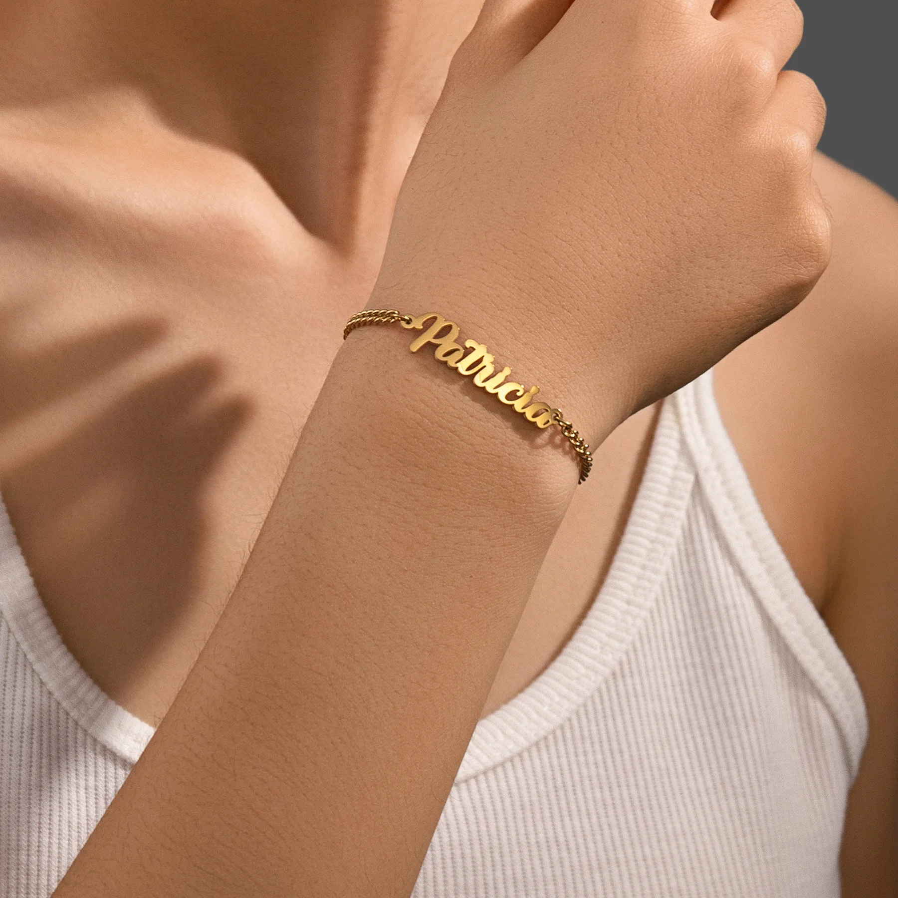 Custom Arabic Names Beaded Chain Bracelet for Women Kids Stainless Steel Personlised Children Bracelet Christmas Jewelry Gift - view 5