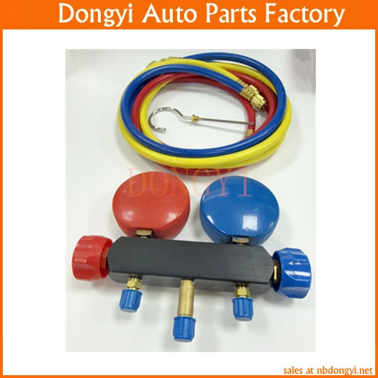 R134a Pressure Gauge Fluorine Filling Liquid Addition Gauge Air Conditioning Maintenance Tool
