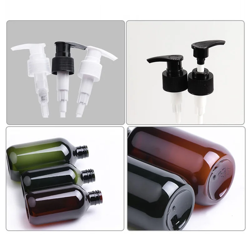 100/200/300/500ml Bathroom Soap Dispenser Bottle Shampoo Shower Gel Bottle Press Type Plastic Empty Refillable Liquid Containers