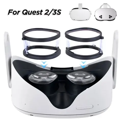 For Quest 2 Prescription Lenses Customized Myopia Anti-blue Anti-Glare Magnetic Lens For Oculus/Meta Quest 2 VR Accessories