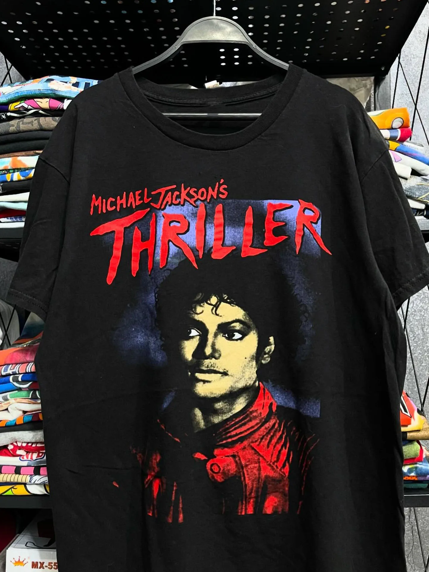 Michael Jackson Hand-Drawn Cartoon Oversize Trendy Loose Cotton Half Sleeve Breathable Youth Popular T-Shirt for Teens And Ad...