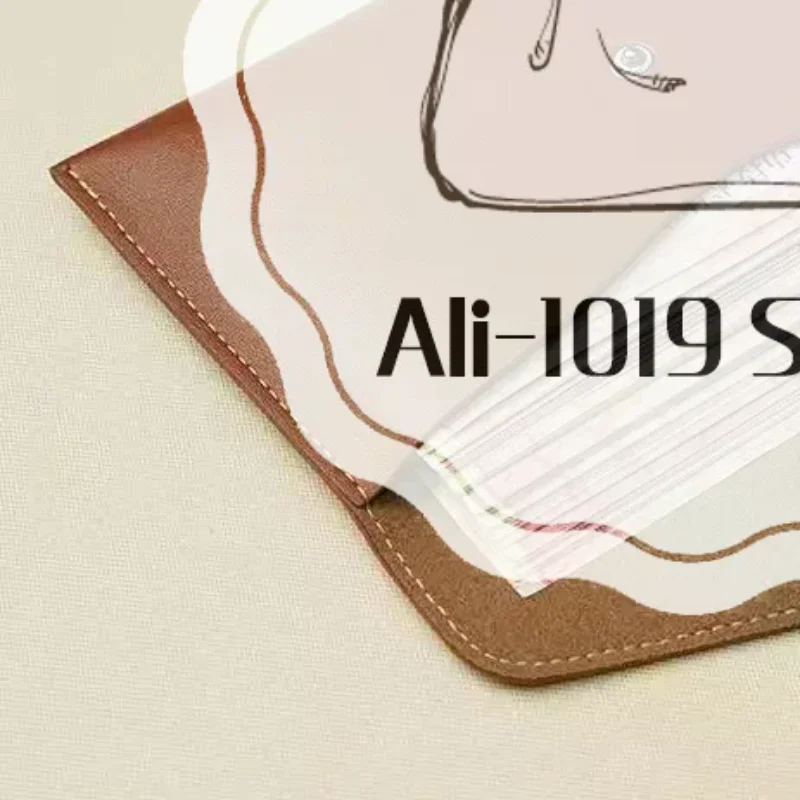 Unisex Retro Long Leather Wallet Snap Button Envelope Pouch Waterproof Surface Cash Storage Bag for Outdoor