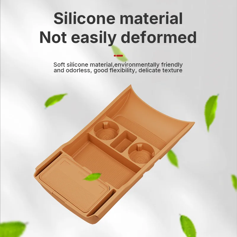 2025 For Leading Ideal‌ i8 Silicone Center Console Below Storage Box Central Control Organizer Mat Car Interior