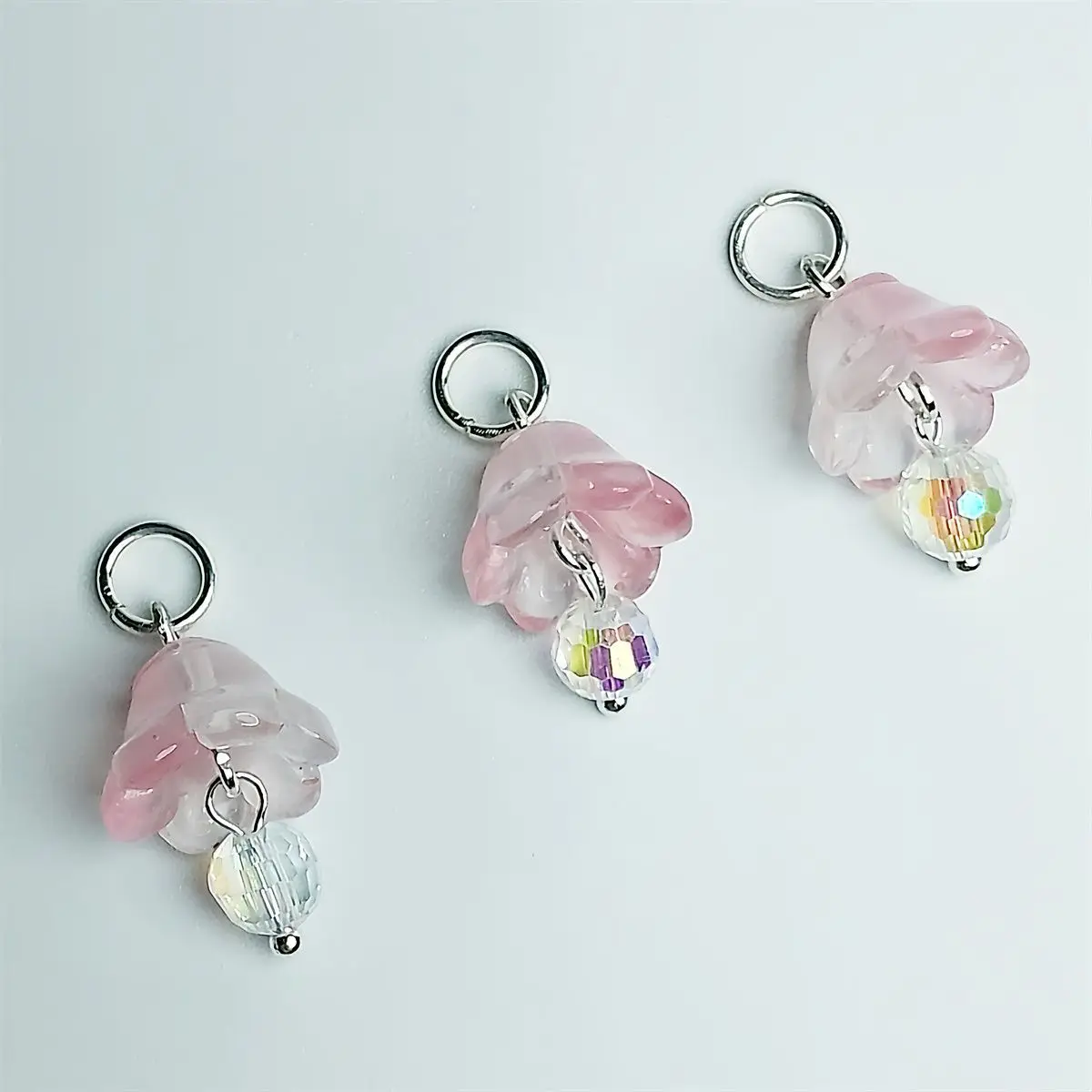 3 uds colgante de cuentas de flores suministros de bricolaje Vintage para pulsera hecha a mano collar accesorios artesanales hallazgos
