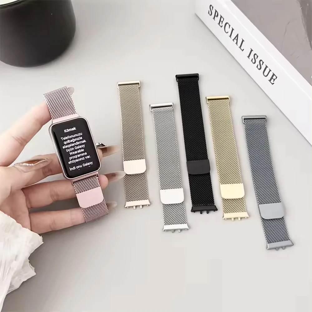 حلقة ميلانو لساعة Samsung Galaxy Fit 3 Strap Accessories معصمه حزام من الفولاذ المقاوم للصدأ سوار Correa Galaxy Fit3