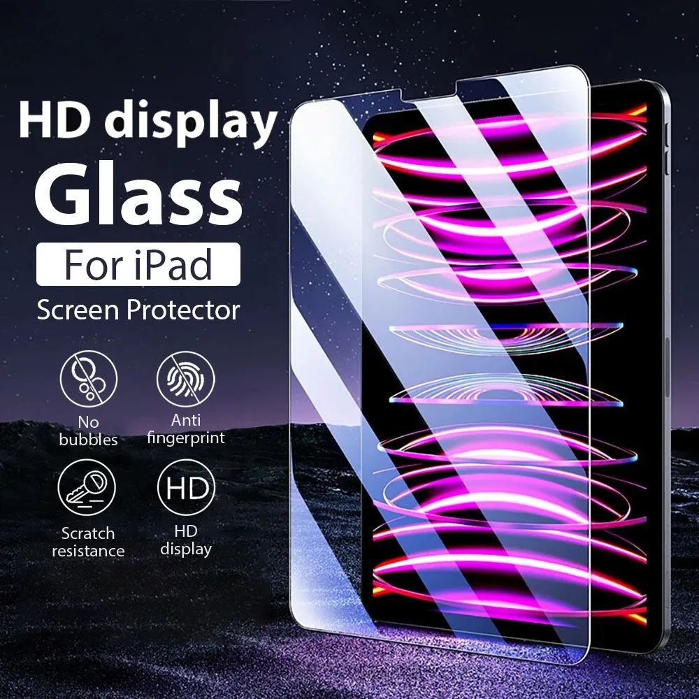 Tempered Glass Screen Protector For Ipad Pro 13 11th M5 M4 2025 12.9 A16 Air 11 5 4 M3 M2 10 9 9th 10th Generation Mini 7 6 Film
