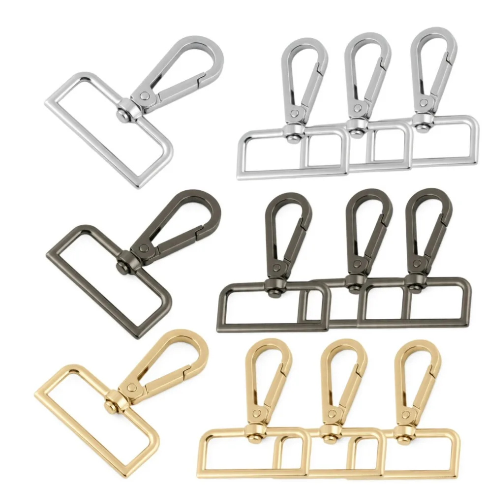 

5-30Pcs 16-38mm Bag Strap Buckles Metal Carabiner Swivel Clasp Lobster Dog Collar Snap Hooks Key Belt Clip Buckle Accessories