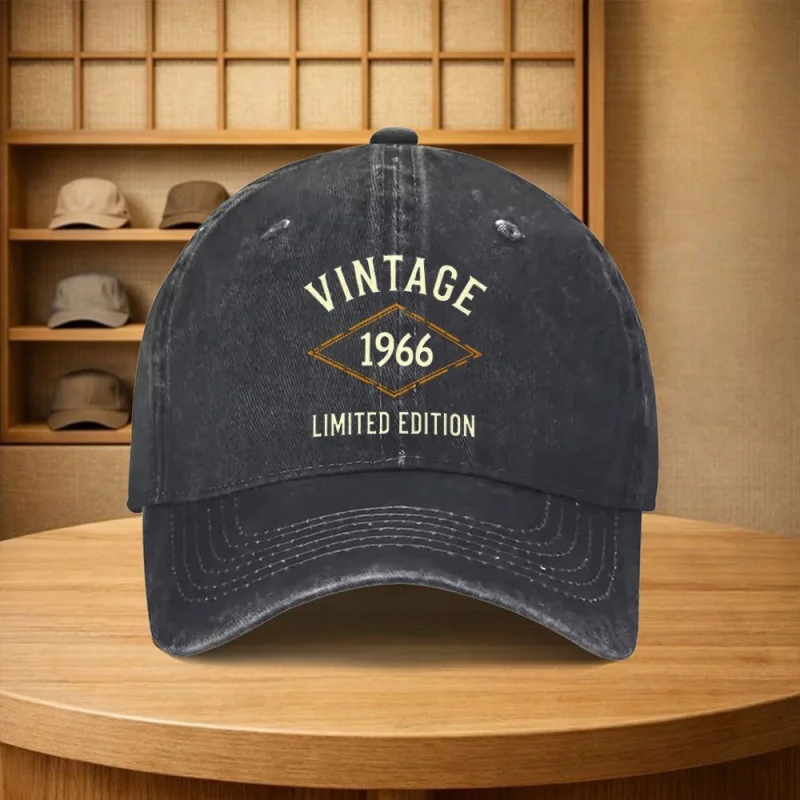 Vintage High-Quality 1966 Limited Edition Baseball Cap, Available in Multiple Colors. A Must-have Accessory for Family Parties a