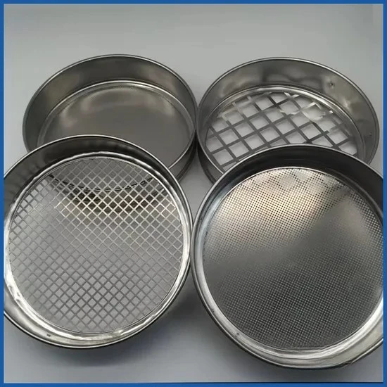 

High Quality Soil Sieve Horticultural Lab Test Sieve R20cm 10-100mesh Hole Sampling Galvanized Lid and Bottom 1pcs