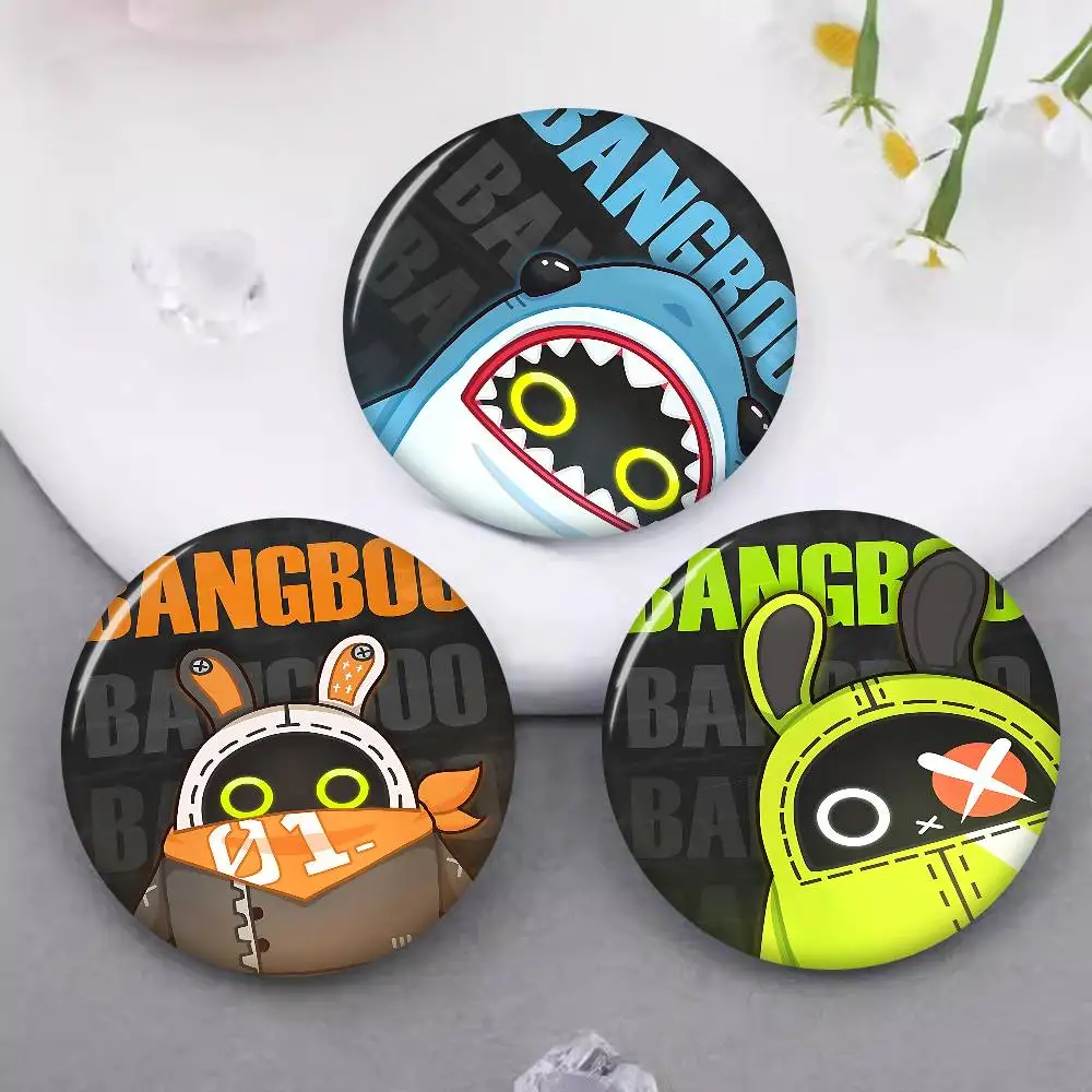 Zenless منطقة صفر ZZZ Bangboo 58 مللي متر اليدوية بروش الكرتون تأثيري شارة على ظهره مجوهرات اكسسوارات هدايا #1