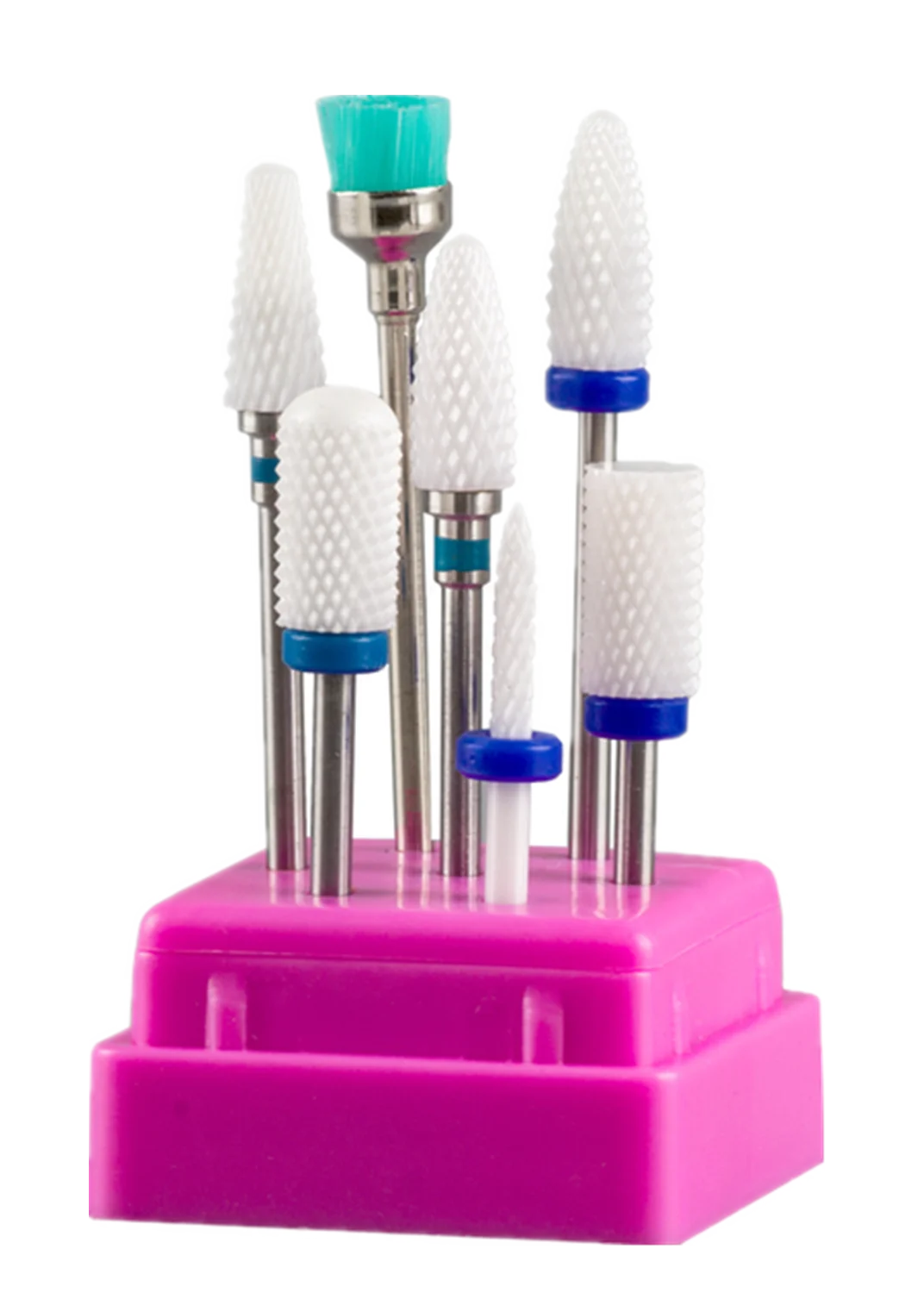 ชุดดอกกัดเล็บทังสเตนสตีล 7 ชิ้น สำหรับเครื่องเจียรเล็บไฟฟ้า ดอกเซรามิก อุปกรณ์ทำเล็บเท้า รุ่น 2030