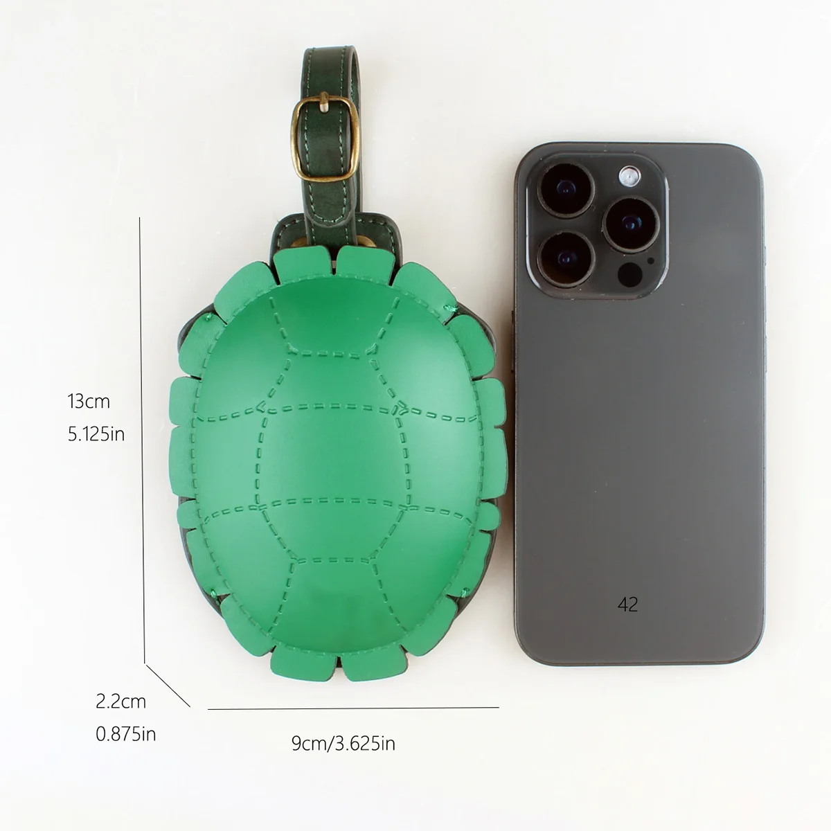 3D turtle shaped luggage tag, stylish and personalized luggage tag