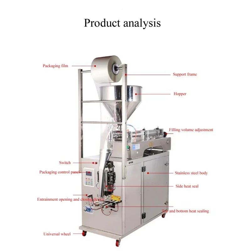 PBOBP Vertical Filling Machine Water Soy Sauce Vinegar Milk Liquid 3 Sides Sealing Sachet Packing Machine