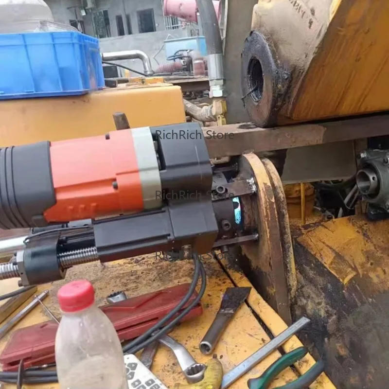 Portable Automatic CNC Small Welding Machine for Excavator Maintenance Horizontal Boring Line Repair Equipment
