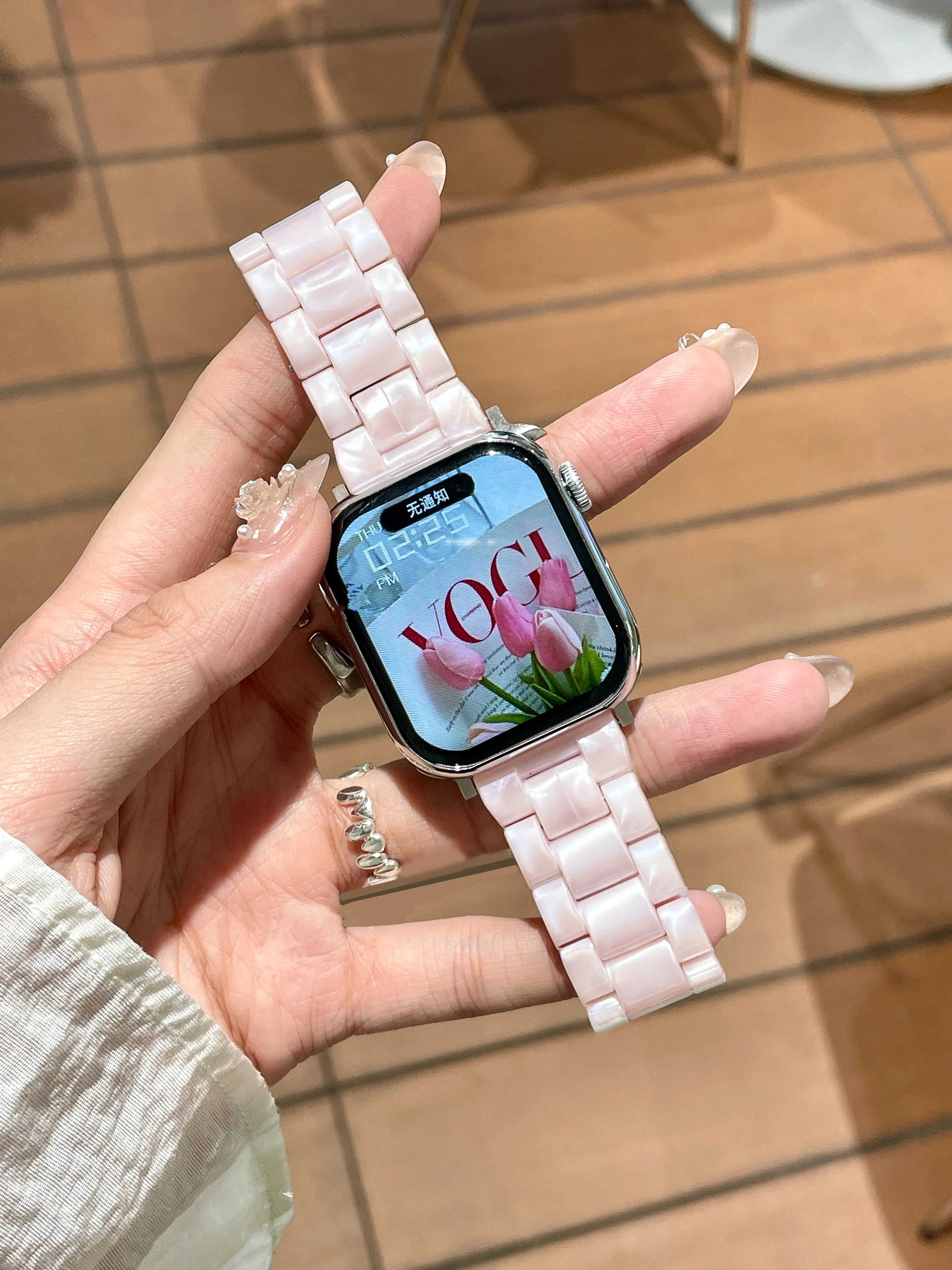 Transparentes Armband für Apple Watch 44mm 45 46 49 38 40 41 42mm Buntes Armband für iWatch Series 12 11 10 9 8 7 6 5 4 SE – Detail 12