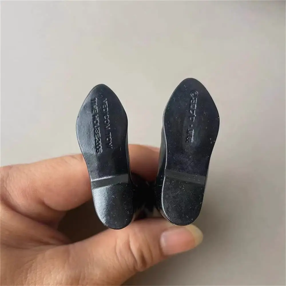 1/6 Medium Rah Speelgoed Model Zwarte Holle Schoen Laarzen Pvc Materiaal Niet Echt Voor 12 "Dam Bd001 B001 Action Figure Scene Component Diy