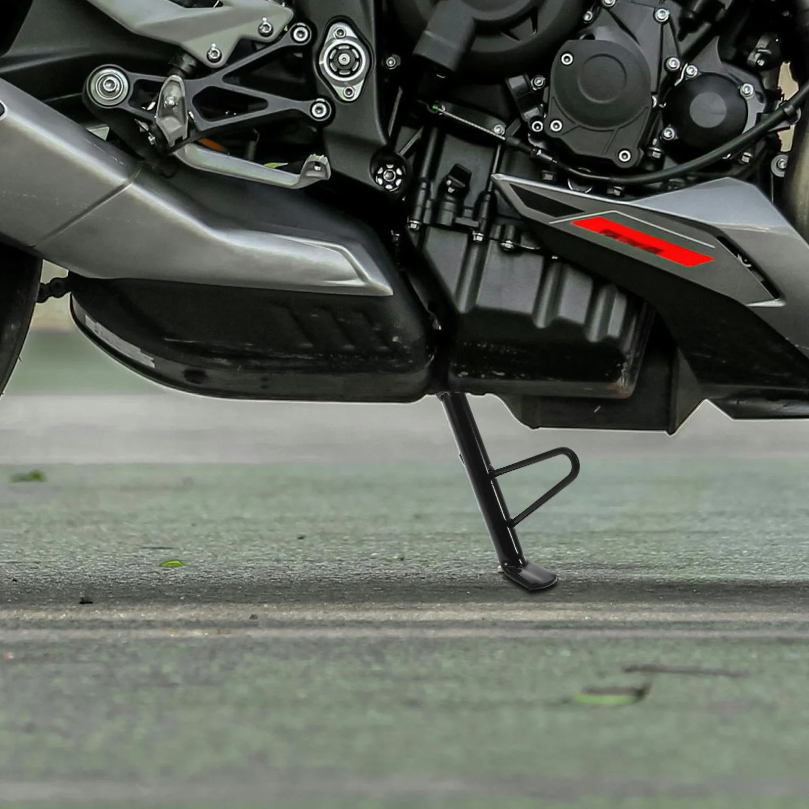 

Durable Adjustable Motorcycle Kickstand Metal Support for Motorbike Scooter Electric Mini Bike Stable Parking Bracket