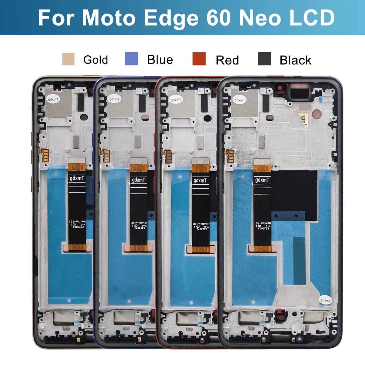 For Motorola Edge 60 Neo LCD Display With Frame 6.36'' AMOLED Touch Screen Digitizer Assembly Replacement for XT2509-1 Model
