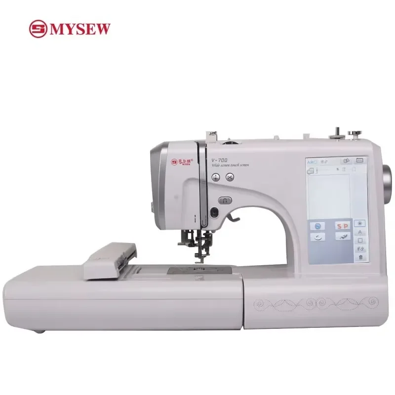 

MYSEW V700 2023, начинающая домашняя небольшая автоматическая компьютеризированная вышивальная машина для домашней вышивки