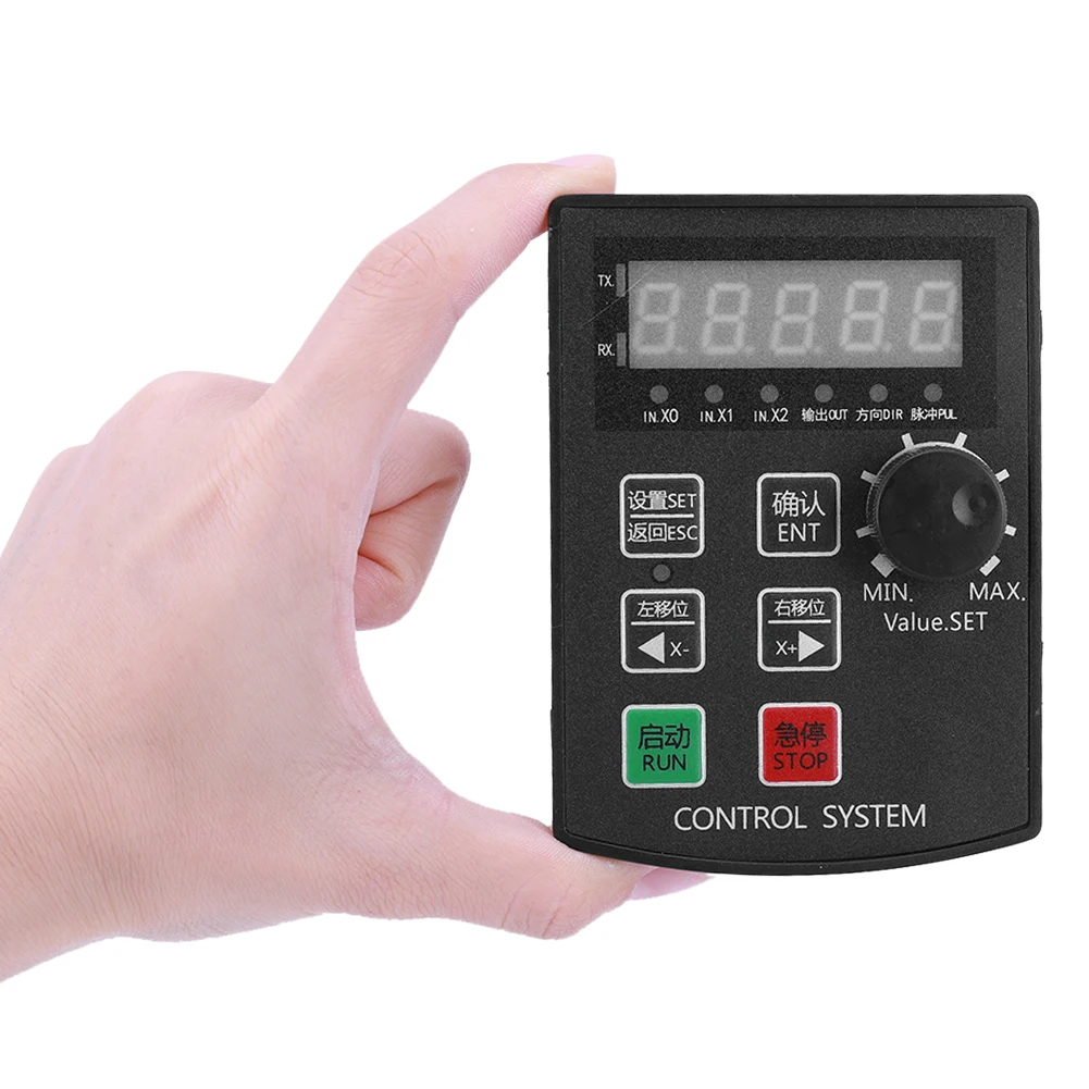 HF020 5-stelliges Display, Begrenzungskommunikation, Motorsteuerung, DC12–24 V, 85 kHz, Stepper-Servo, voreingestelltes Motion-Control-Modul-Panel