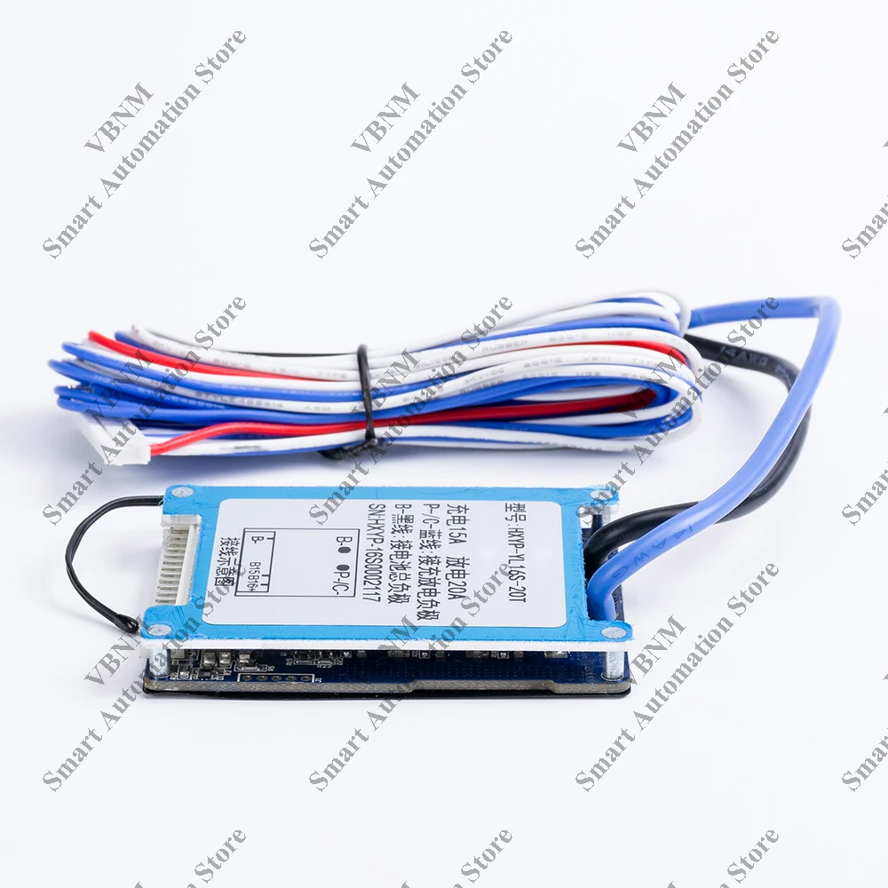 Bms-nc温度保護付きリチウムイオンバッテリーパック,一般的なポート,DIY, 16s,60v,59.2v,51.2v,20a,3.2v,3.7v
