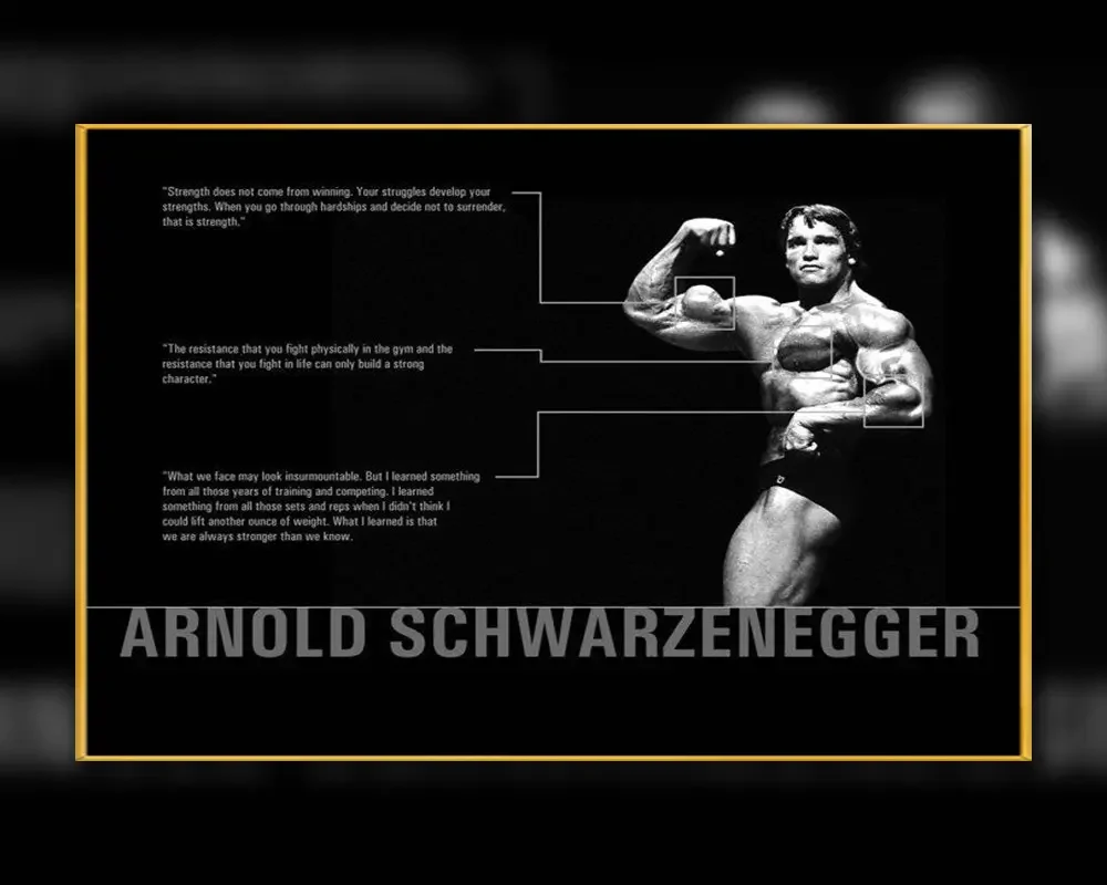 A19 ARNOLD SCHWARZENEGGER Bodybuilding Motivational Gigantic Strong Wall Sticker Silk Poster Art Home Decoration Christmas gift