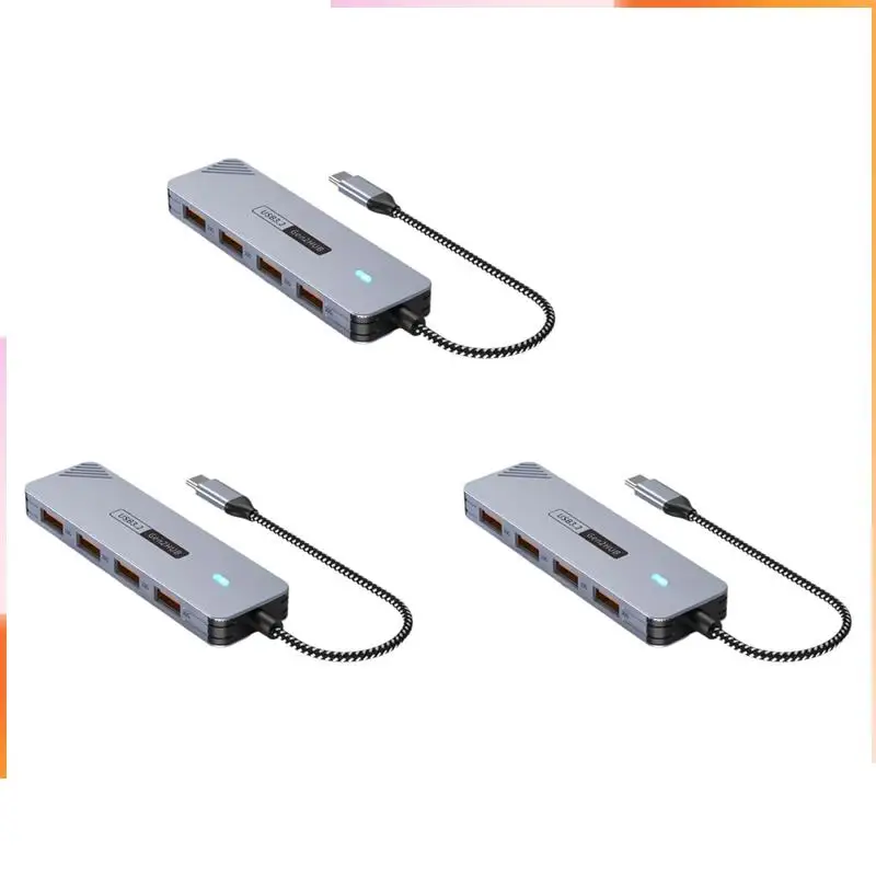 A92Z 3X 10Gbps USB 3.2 GEN2 HUB USB C HUB Divisor USB de alta velocidade USB Type-C 3.2 HUB