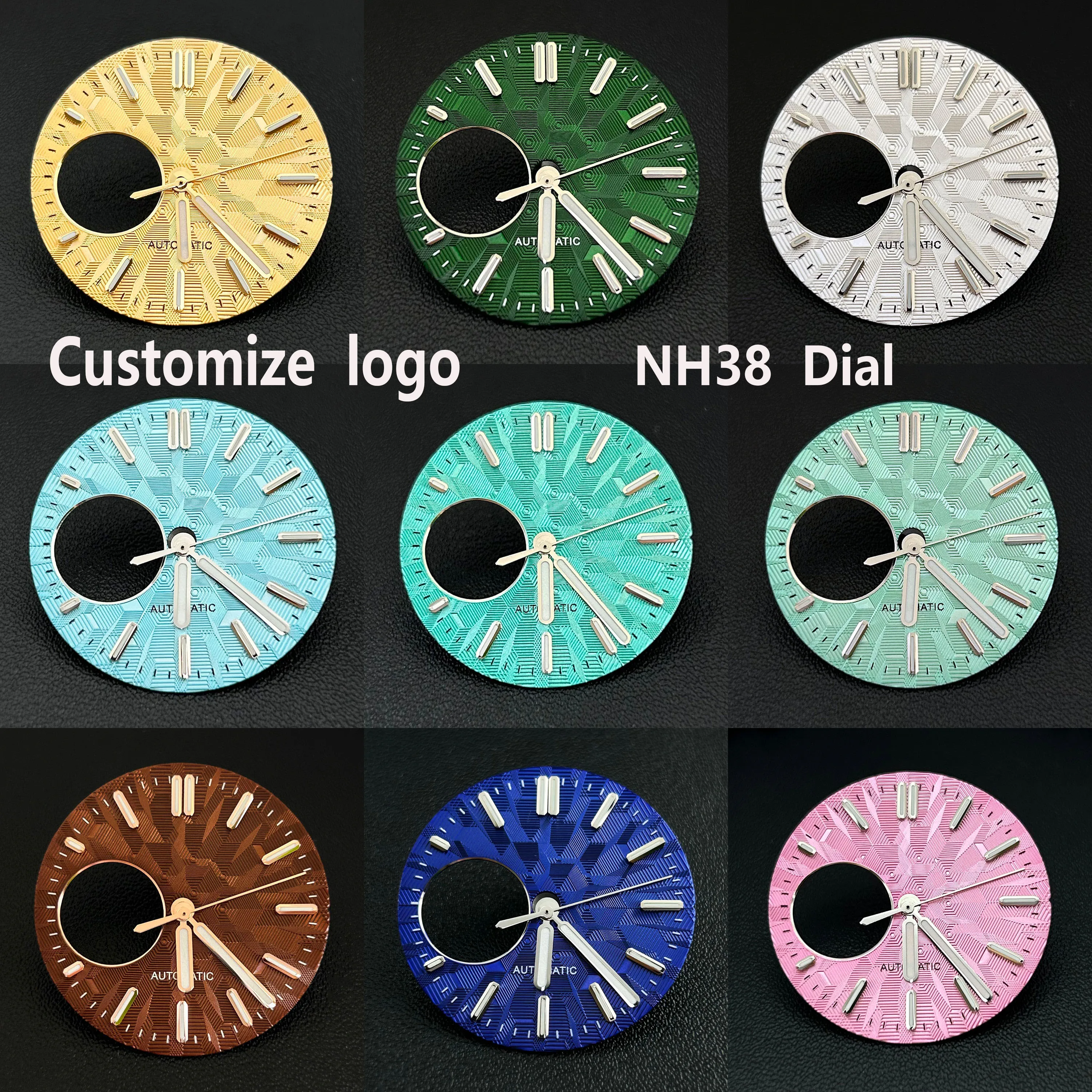 

NH38 Dial Man's Watch Dial Customize logo Dial 28.5mm Dial suitable for NH38 movement watch accessories repair tool