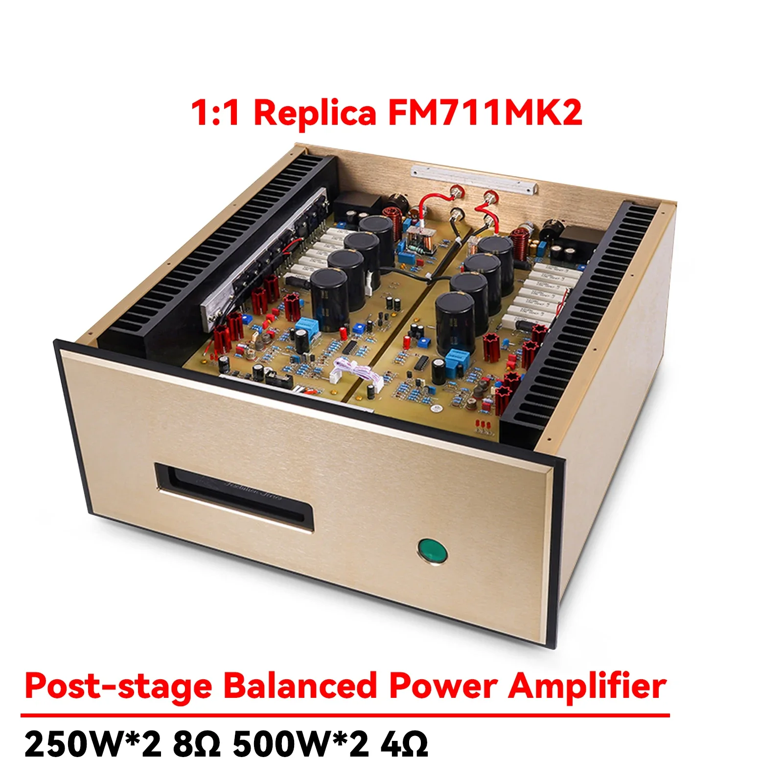 

AMXEKR 1:1 Replica FM711MK2 Swiss Famous Machine Circuit 250W 8Ω Pure Power Amplifier