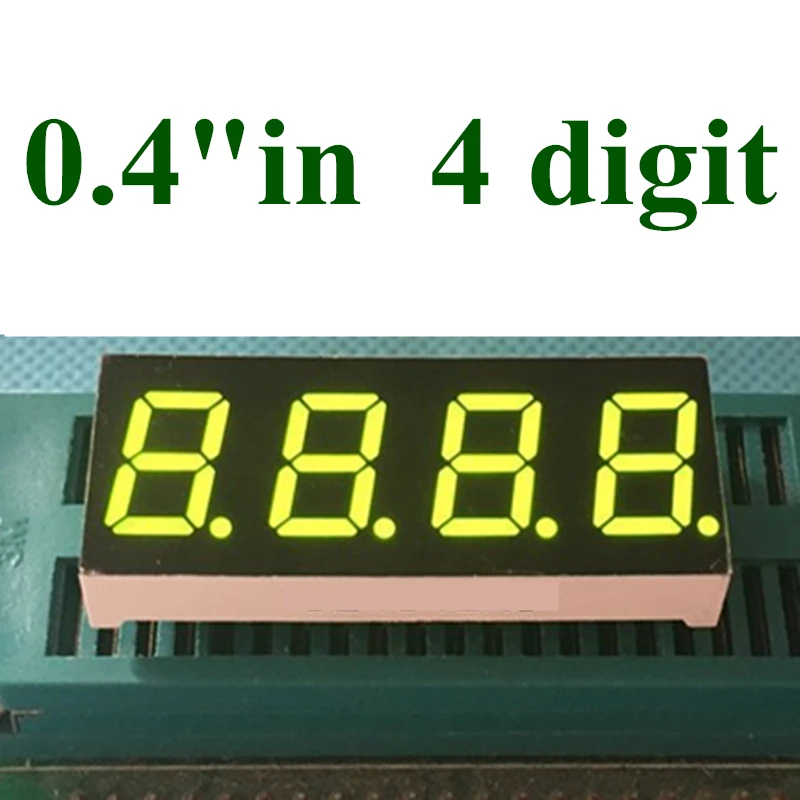 

20PCS Green 7 Segment LED Display 0.4 inch 4 bit Common Cathode anode Digital Tube seven Segment LED Display