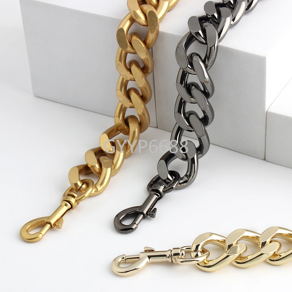 2/4PCS 30-45-60-100cm 25mm Aluminum Metal Thick Bag Chains For Chain Charm Shoulder Bags Wallet Handle Handbag Strap Accessories