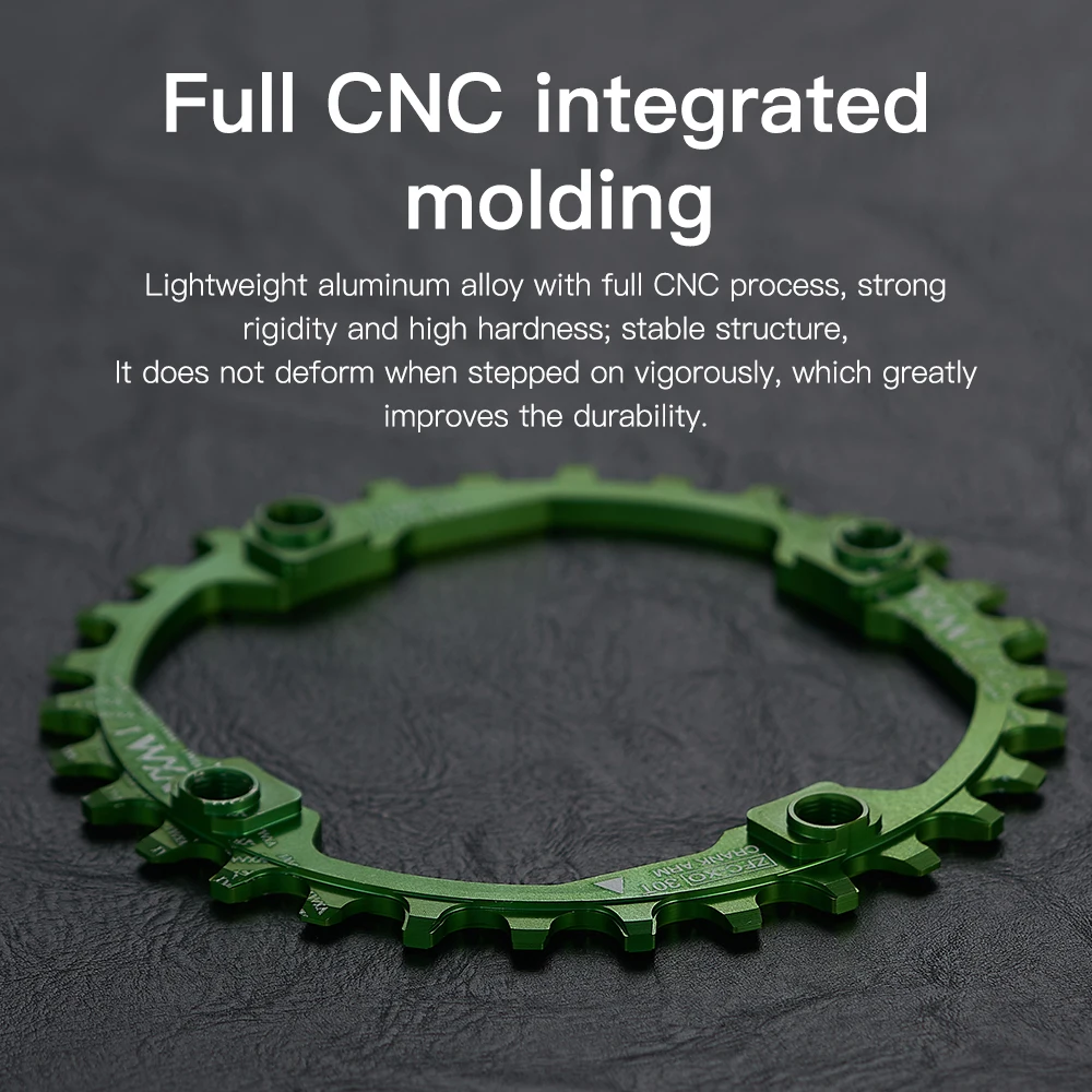 VXM Bicycle 104BCD Crank CNC Narrow Wide Chainwheel MTB Bike 30/32/34/36/38/40/42/44/46/48/50/52T Chainring Cycling Plate Parts view 3