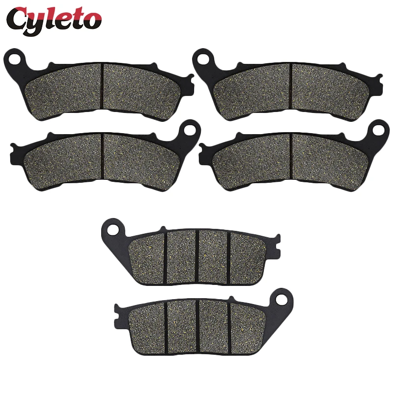 Cyleto Motorcycle Front or Rear Brake Pads for Honda NSA700 DN01 08-11 CTX1300 14-16 SWT 400 FJS400 09-16 SWT FJS 600 2011-2016