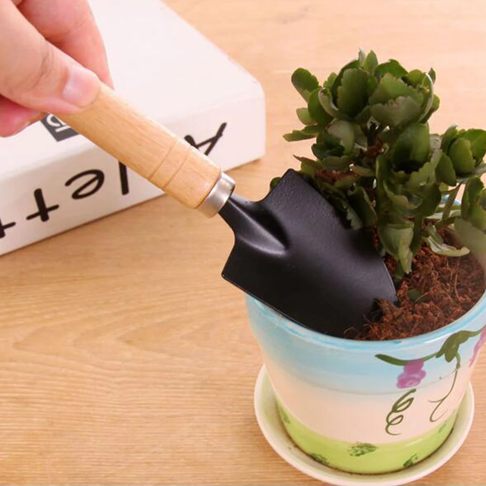 

6 pcs Garden Tool Set Hand Spade Rake Shovel Small Accessories Equipment for Plant Cultivation Transplantation Eco Handle